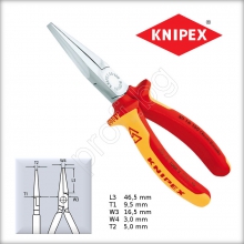 KNIPEX 3016160 клещи плоски челюсти 1000 V 