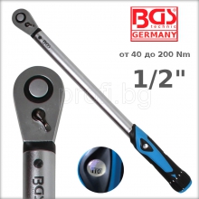 Динамометричен ключ от 40 до 200Nm 1/2" BGS technic GERMANY
