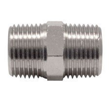 нипел 3/8"- 3/8″ цилиндър 