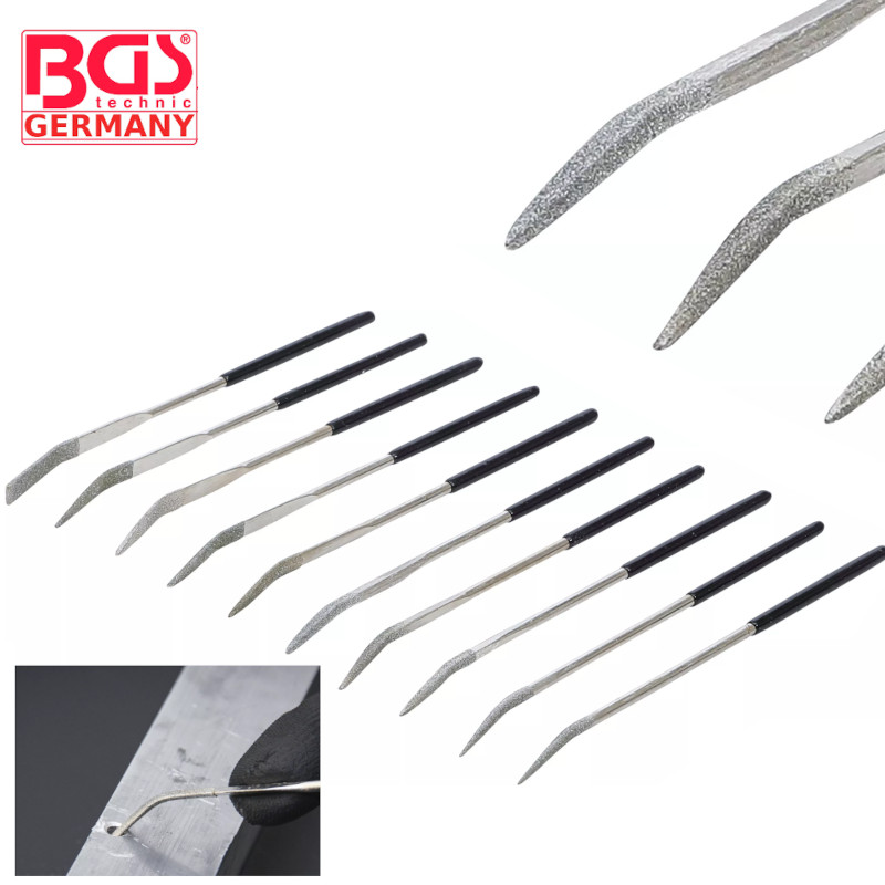 Пили диамантени криви к-т 10бр. 140х3mm