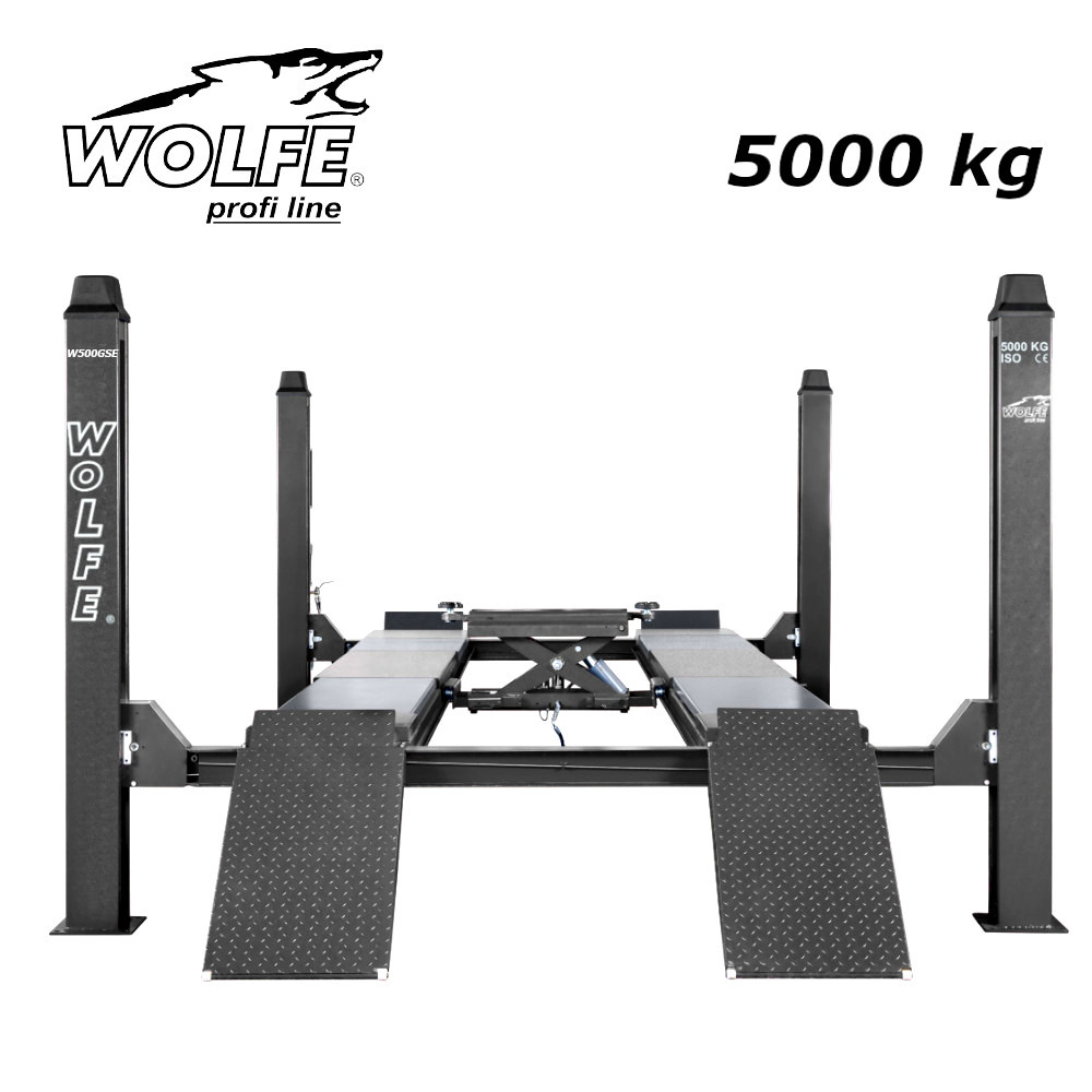 Подемник четири колонен 5 тона,за реглаж,с канален крик 
