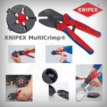 Кримпващи клещи с пълнител за бърза смяна KNIPEX