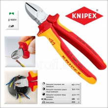Клещи резачки Knipex VDE приложение