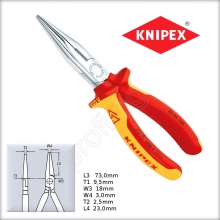 KNIPEX 2506160 Клещи полуобли челюсти 1000V
