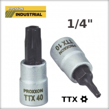 Вложка 1/4" с накрайник  TORX TTX Proxxon Industrial