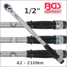 Динамометричен ключ 1/2 от 42 до 210 Nm  BGS GERMANY