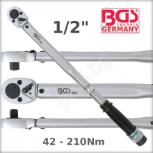 Динамометричен ключ 42-210Nm с квадрат 1/2 BGS GERMANY