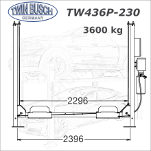 Подемник четири колонен паркинг система 3.6t T.BUSCH GERMANY -снема 1