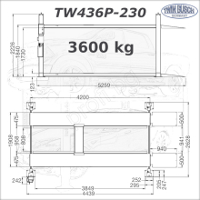 Подемник четири колонен паркинг система 3.6t T.BUSCH GERMANY- снема 2