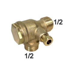 Предпазен възвратен клапан за компресор 1/2"-1/2"