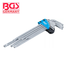 Комплект петостени TS Г-образни с дупка 9бр