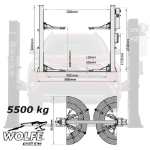 Подемник 5,5тона за бусове дълга база - снема