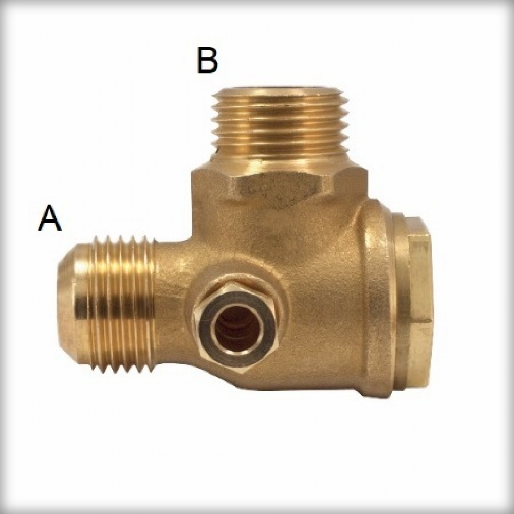 Предпазен възвратен клапан за компресор 1/2"-1/2"
